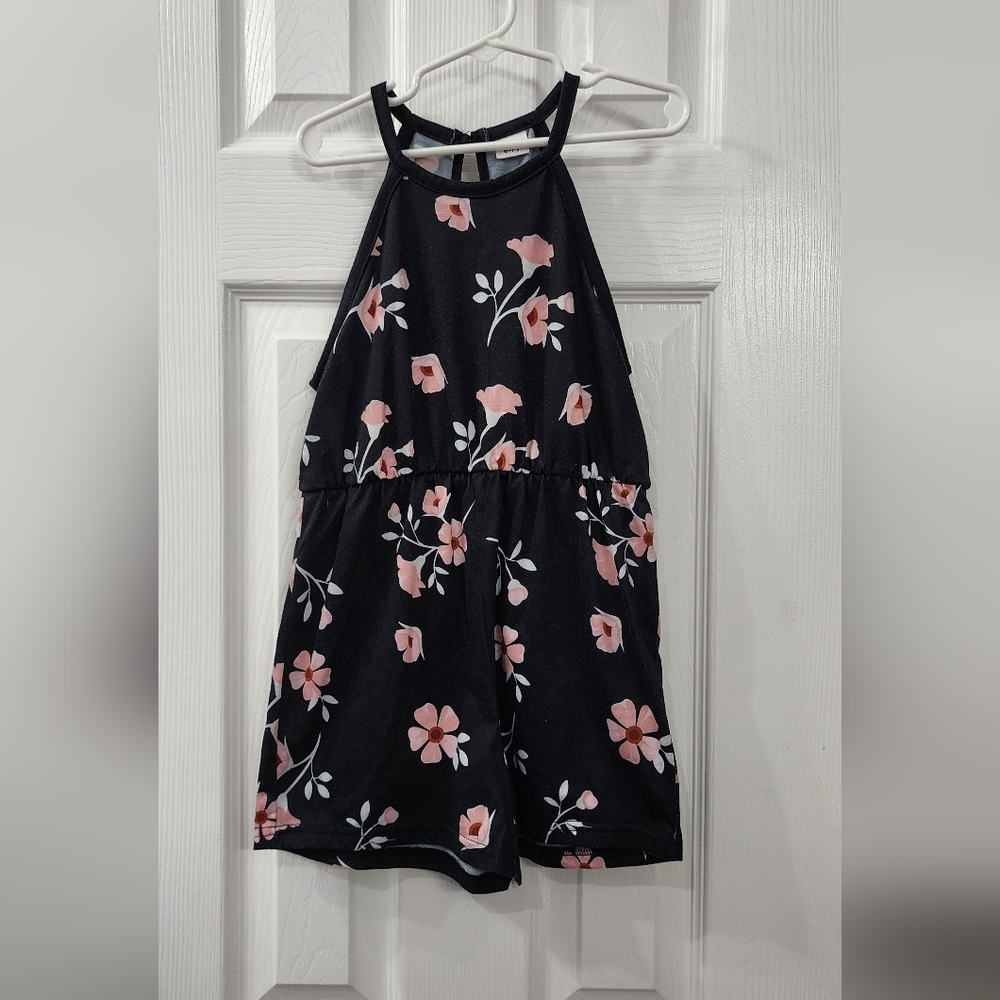 Floral Halter Romper Size 6/7